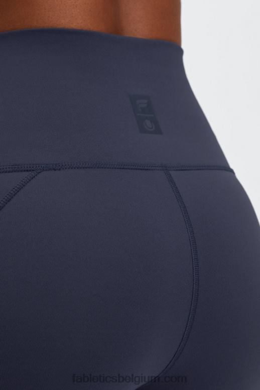 zwart/klassiek wit vrouwen universeel tennis on-the-go ultra hw 6'' short Fabletics LH20J486