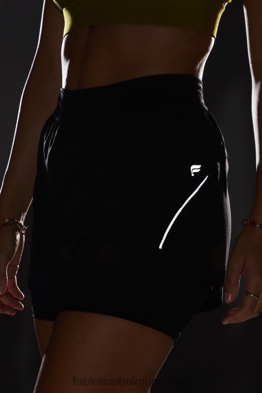 zwart/reflecterend zilver vrouwen geperforeerde run 5 