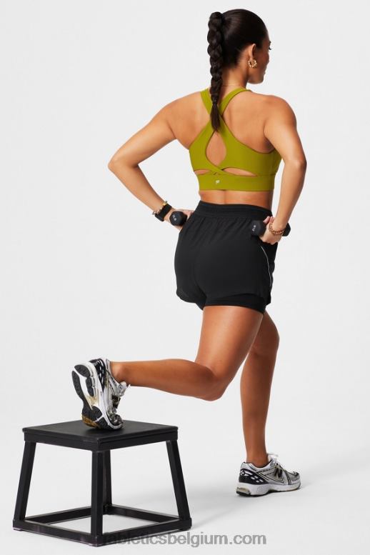 zwart/reflecterend zilver vrouwen geperforeerde run 5 