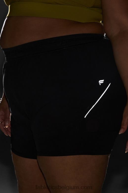 zwart/reflecterend zilver vrouwen geperforeerde run 5 