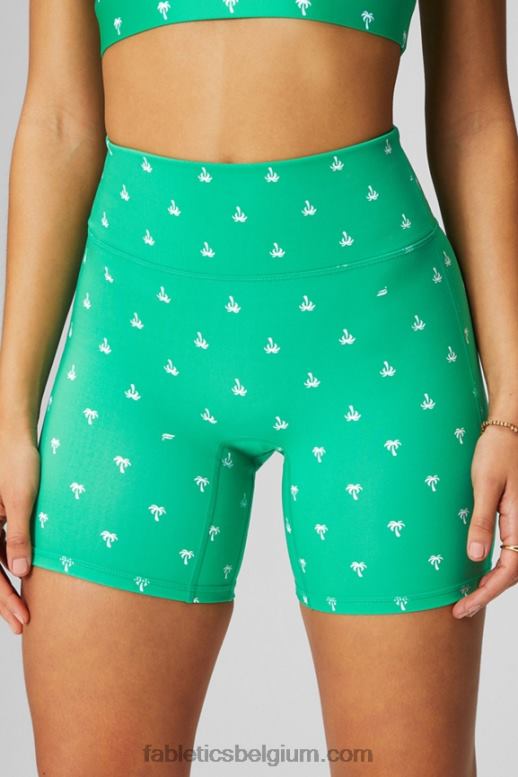 zwart/tin vrouwen overal motion365+ high-waisted 6'' short Fabletics LH20J618