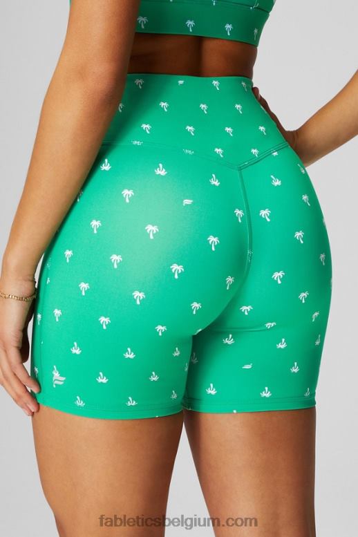 zwart/tin vrouwen overal motion365+ high-waisted 6'' short Fabletics LH20J618