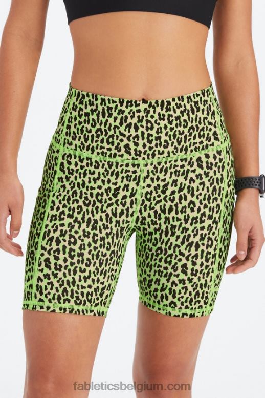 zwarte/atletische club vrouwen on-the-go powerhold high-waisted 6'' short 5 Fabletics LH20J252