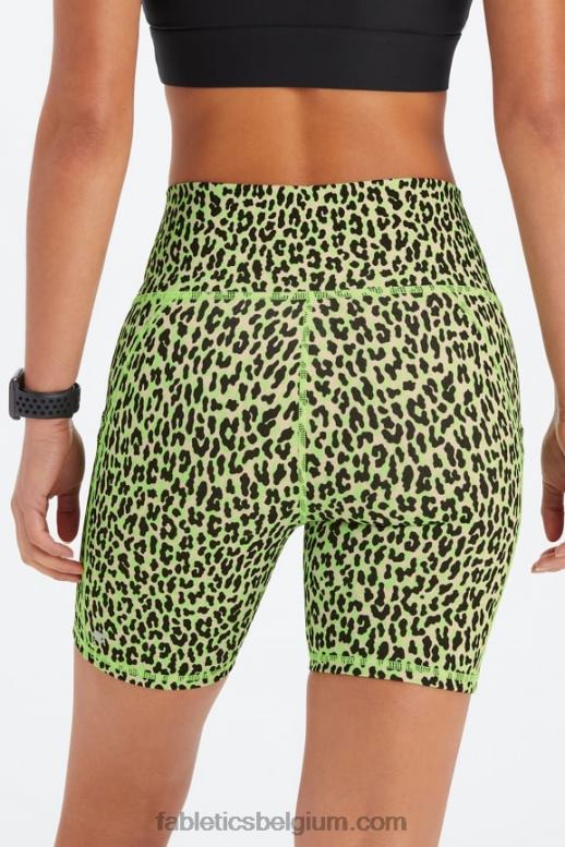 zwarte/atletische club vrouwen on-the-go powerhold high-waisted 6'' short 5 Fabletics LH20J252
