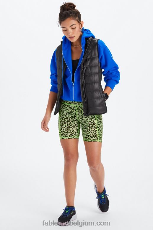 zwarte/atletische club vrouwen on-the-go powerhold high-waisted 6'' short 5 Fabletics LH20J252