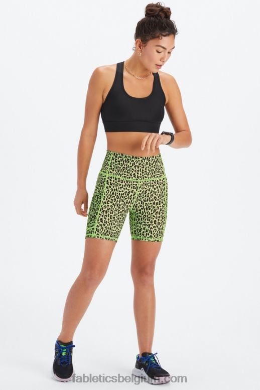 zwarte/atletische club vrouwen on-the-go powerhold high-waisted 6'' short 5 Fabletics LH20J252