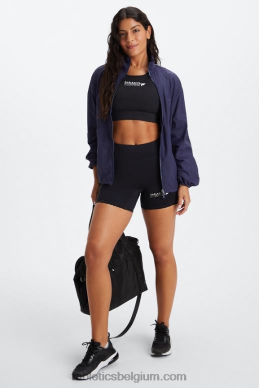 zwarte/atletische club vrouwen trinity motion365 mid-rise 5'' short Fabletics LH20J362