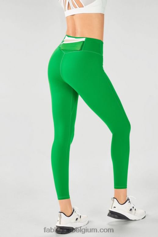 Kaitoke groen/wit vrouwen trinity motion365 legging met hoge taille 82 Fabletics LH20J1165