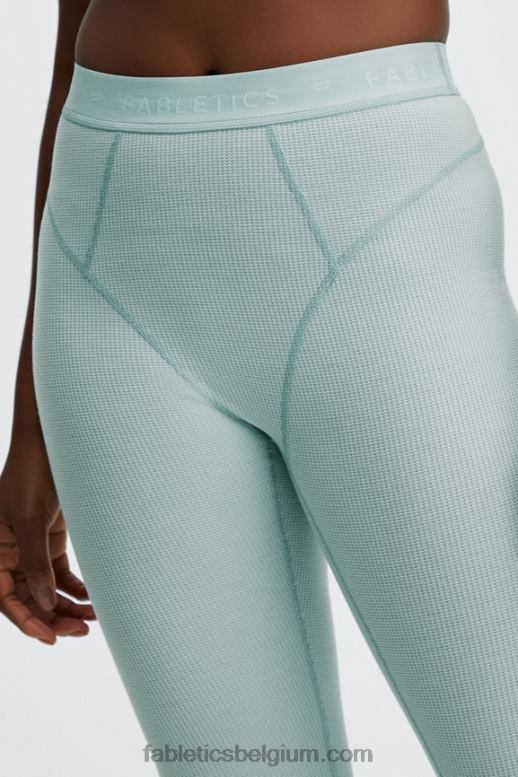 Silvermist-logo vrouwen wafel hoog getailleerde legging Fabletics LH20J1208
