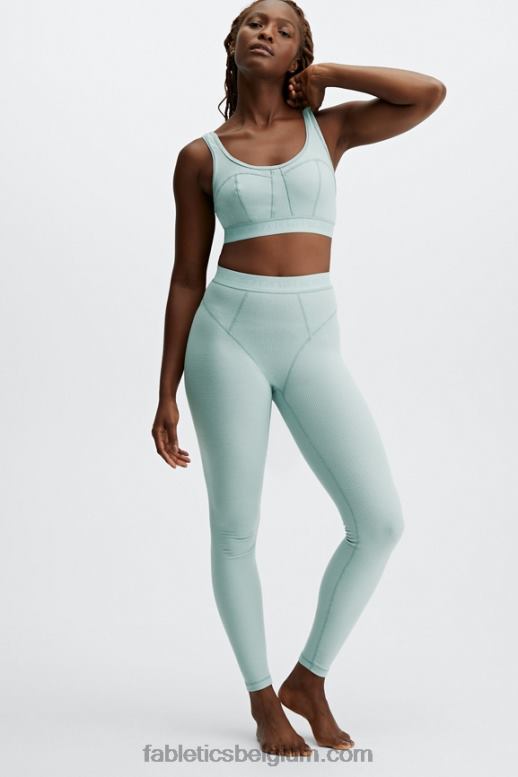 Silvermist-logo vrouwen wafel hoog getailleerde legging Fabletics LH20J1208