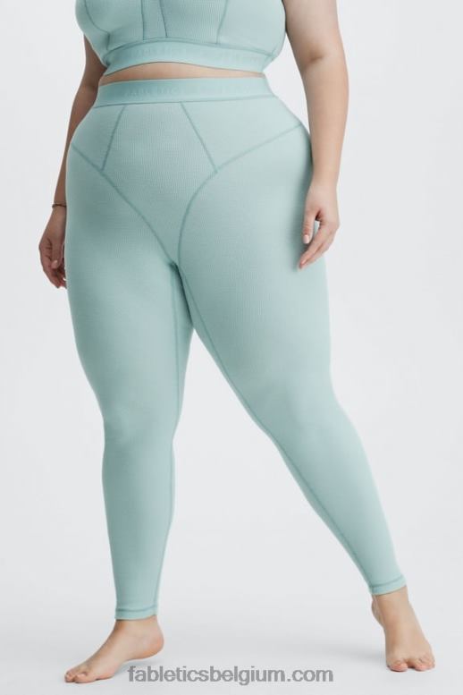 Silvermist-logo vrouwen wafel hoog getailleerde legging Fabletics LH20J1209