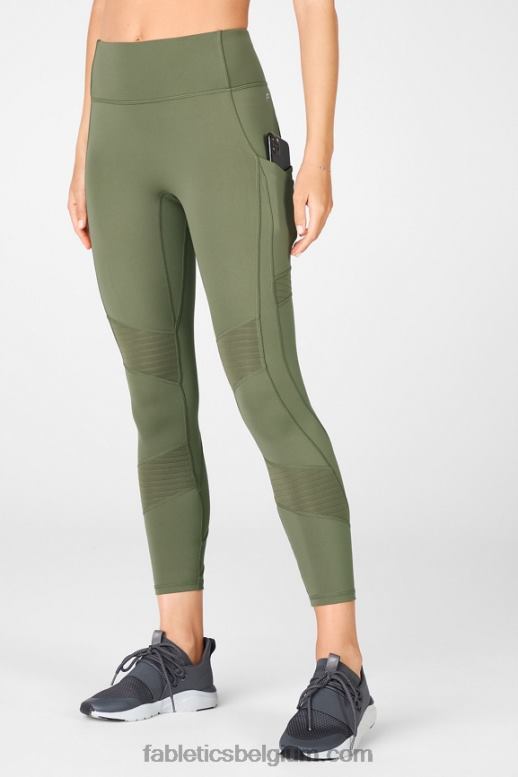 avocado vrouwen overal motion365 hoog getailleerde moto 7/8 legging Fabletics LH20J1235