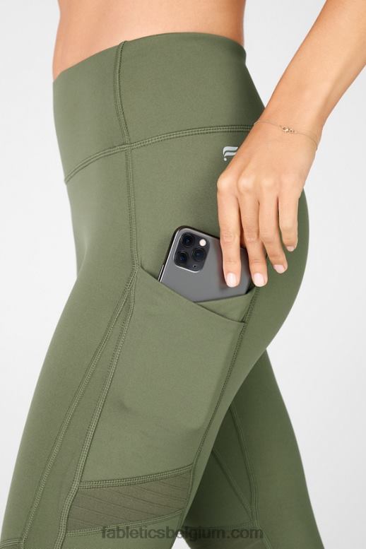 avocado vrouwen overal motion365 hoog getailleerde moto 7/8 legging Fabletics LH20J1235
