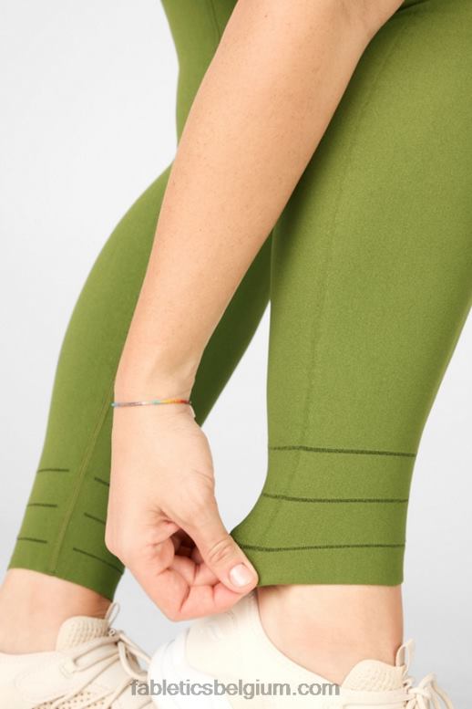 basilicum/grizzly vrouwen hoog getailleerde sculptknit aarde legging Fabletics LH20J1314