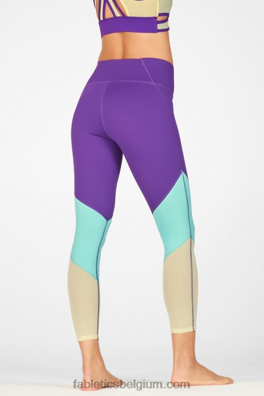 bessenkus/bermudazee/citroencrème vrouwen zone hoge taille 7/8 Fabletics LH20J1050