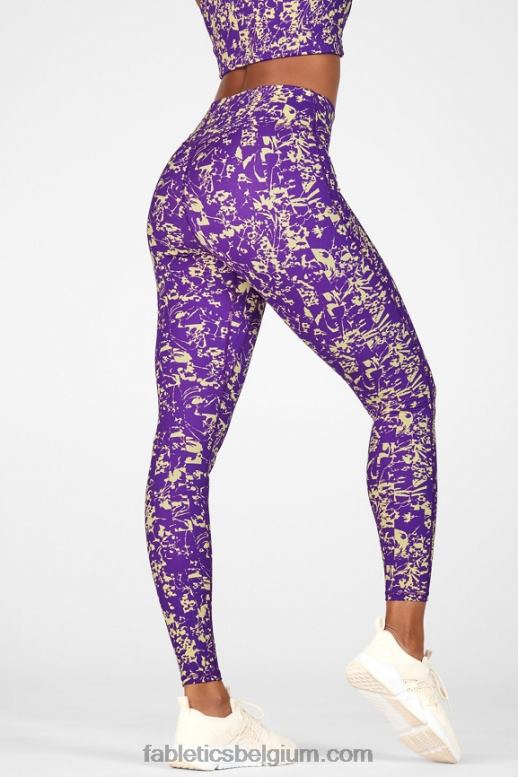 bloemen afbraak vrouwen overal motion365 legging met hoge taille 86 Fabletics LH20J1262