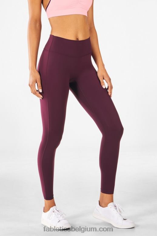 bordeaux vrouwen trinity motion365 legging met hoge taille 80 Fabletics LH20J1119