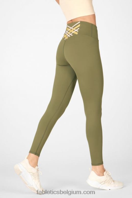 bosje/agave/zandduin vrouwen boost powerhold hoog getailleerde 7/8 legging 62 Fabletics LH20J862