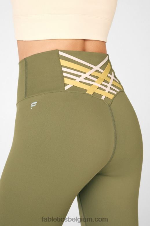 bosje/agave/zandduin vrouwen boost powerhold hoog getailleerde 7/8 legging 62 Fabletics LH20J862