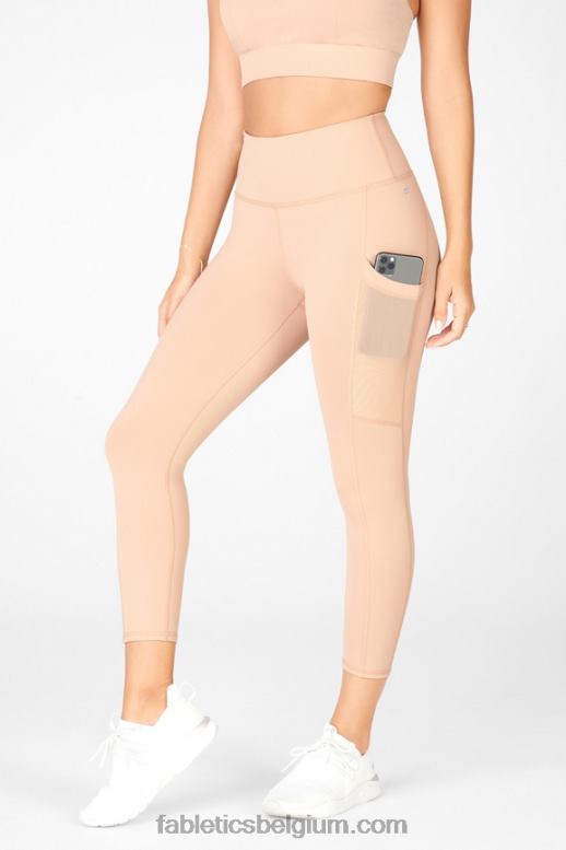 café ole vrouwen powerhold capri met hoge taille voor onderweg 47 Fabletics LH20J779