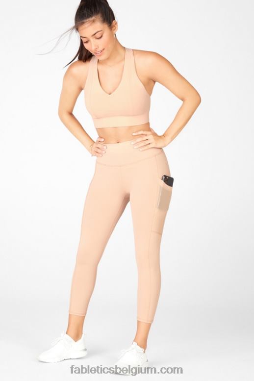 café ole vrouwen powerhold capri met hoge taille voor onderweg 47 Fabletics LH20J779