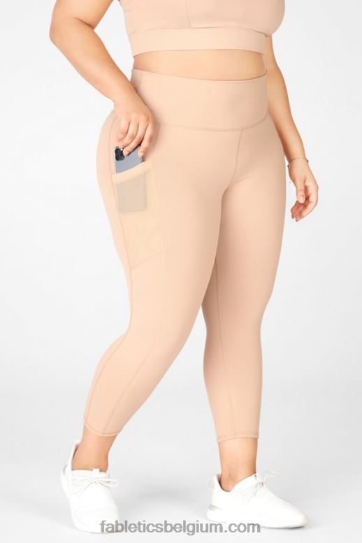 café ole vrouwen powerhold capri met hoge taille voor onderweg 47 Fabletics LH20J780