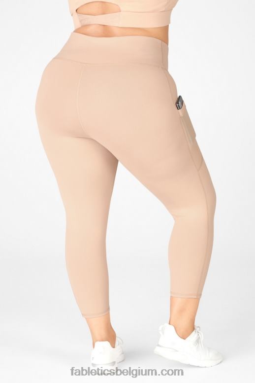 café ole vrouwen powerhold capri met hoge taille voor onderweg 47 Fabletics LH20J780