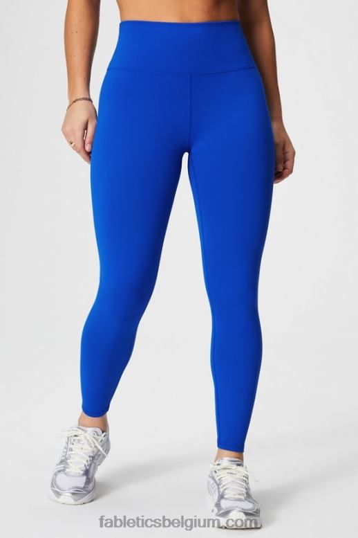 celeste/klassiek wit vrouwen boost powerhold hoog getailleerde 7/8 legging 58 Fabletics LH20J840