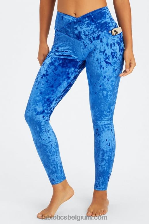 celeste vrouwen gekruiste velours gekruiste legging Fabletics LH20J1076