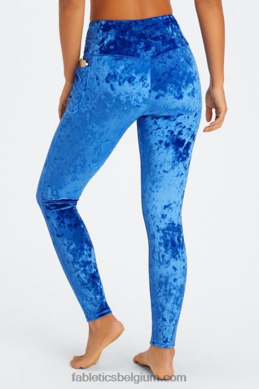 celeste vrouwen gekruiste velours gekruiste legging Fabletics LH20J1076