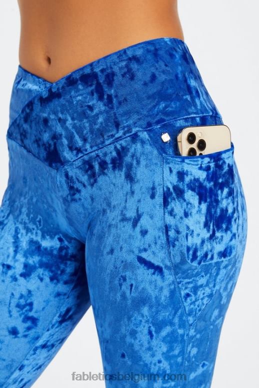 celeste vrouwen gekruiste velours gekruiste legging Fabletics LH20J1076