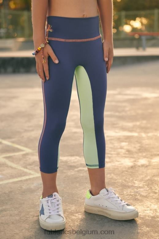 diepe kobalt multi vrouwen mini hoge taille motion365 7/8 Fabletics LH20J1157
