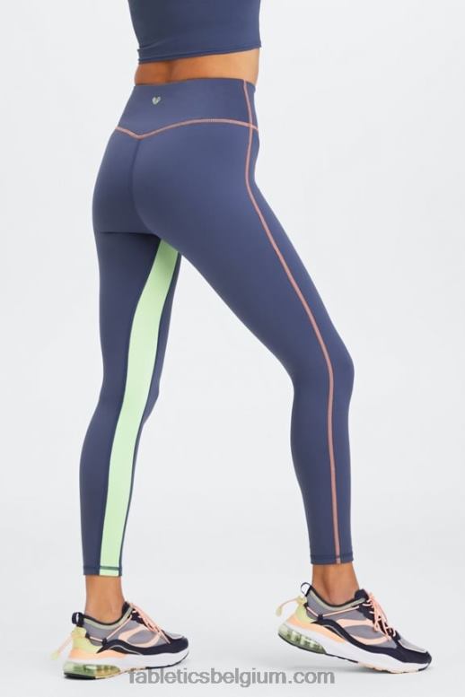 diepe kobalt multi vrouwen motion365 7/8 legging met hoge taille Fabletics LH20J1159
