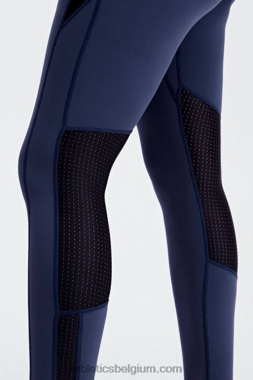 diepste zee/zwart vrouwen hoog getailleerde motion365 spin 7/8 Fabletics LH20J1229
