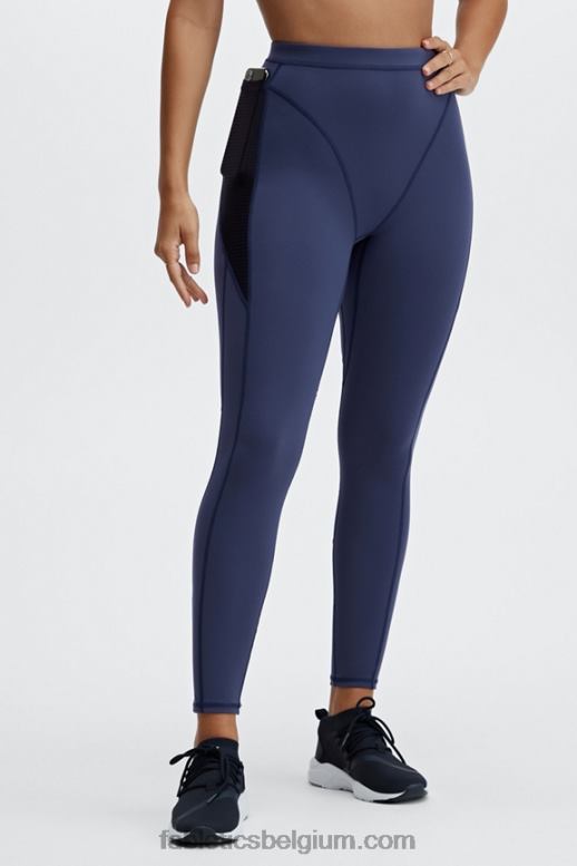 diepste zee/zwart vrouwen hoog getailleerde motion365 spin 7/8 Fabletics LH20J1229
