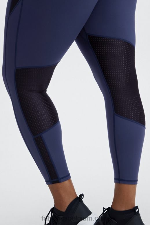 diepste zee/zwart vrouwen hoog getailleerde motion365 spin 7/8 Fabletics LH20J1230