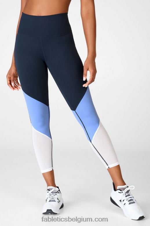 donder/saffier ijs/wit vrouwen zone hoge taille 7/8 Fabletics LH20J1061