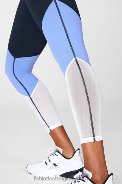 donder/saffier ijs/wit vrouwen zone hoge taille 7/8 Fabletics LH20J1061