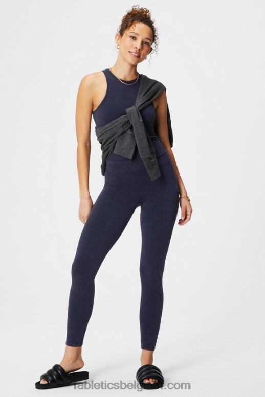 donker indigo vrouwen wolk naadloze high-waisted legging Fabletics LH20J830