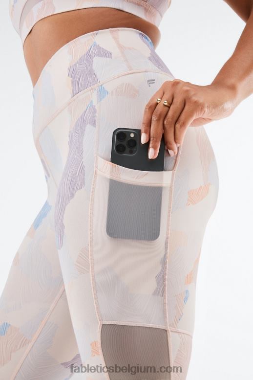dor vrouwen powerhold capri 45 met hoge taille voor onderweg Fabletics LH20J770