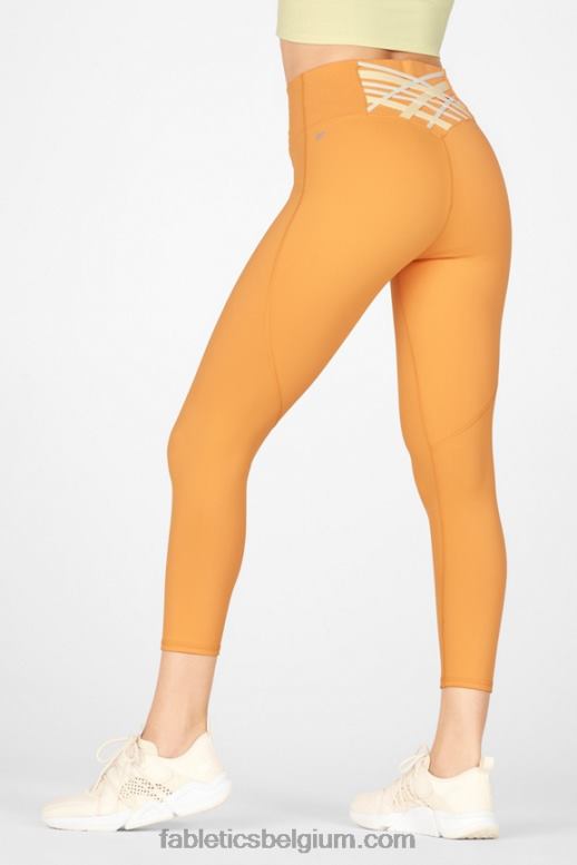 dreamicle/citroencrème/cool mint vrouwen boost ii capri met hoge taille en bandjes Fabletics LH20J1317