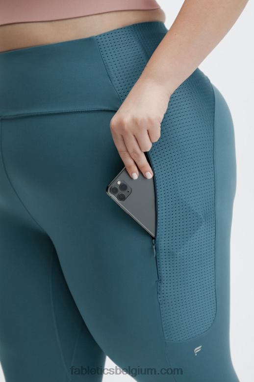 echte wintertaling vrouwen hoog getailleerde motion365 run 7/8 Fabletics LH20J1228