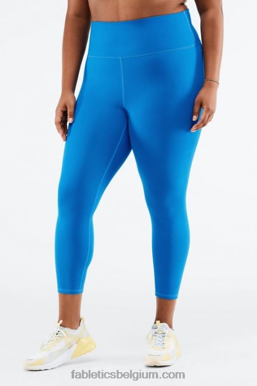elektrisch blauw vrouwen define powerhold hoog getailleerde 7/8 legging 88 Fabletics LH20J1316
