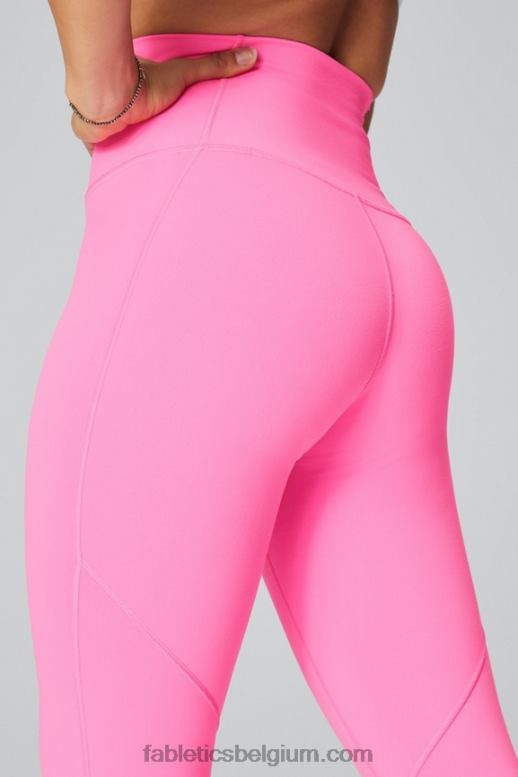 elektrische roos vrouwen define powerhold ultra hw 7/8 legging Fabletics LH20J1013