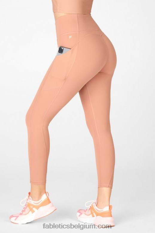 esdoorn hout vrouwen oasis pureluxe hoog getailleerde 7/8 legging 55 Fabletics LH20J822