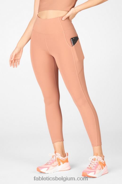 esdoorn hout vrouwen oasis pureluxe hoog getailleerde 7/8 legging 55 Fabletics LH20J822