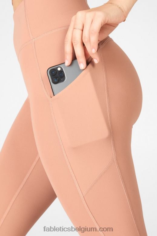 esdoorn hout vrouwen oasis pureluxe hoog getailleerde 7/8 legging 55 Fabletics LH20J822