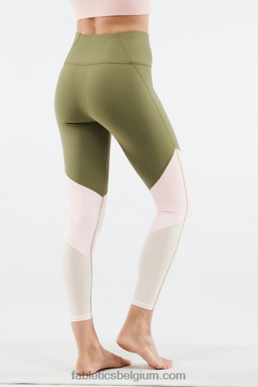 eucalyptus/roze wolk/kokosnoot vrouwen zone hoge taille 7/8 Fabletics LH20J1053