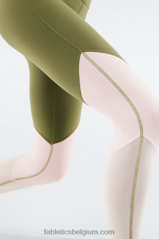 eucalyptus/roze wolk/kokosnoot vrouwen zone hoge taille 7/8 Fabletics LH20J1053