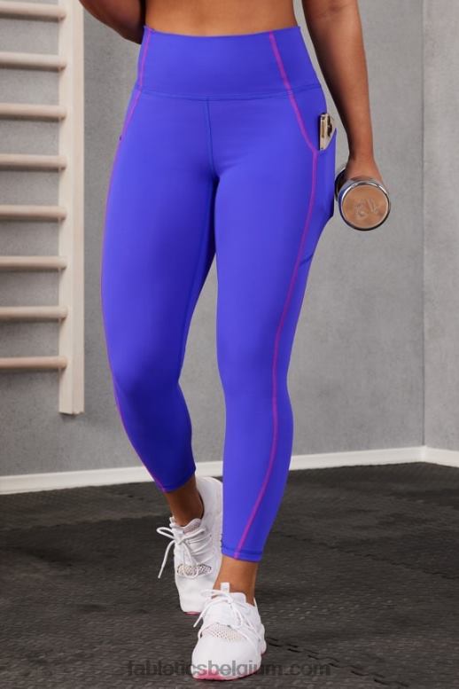 extreme koninklijk/roze ontsnapping vrouwen oasis pureluxe 7/8 legging met hoge taille 76 Fabletics LH20J995